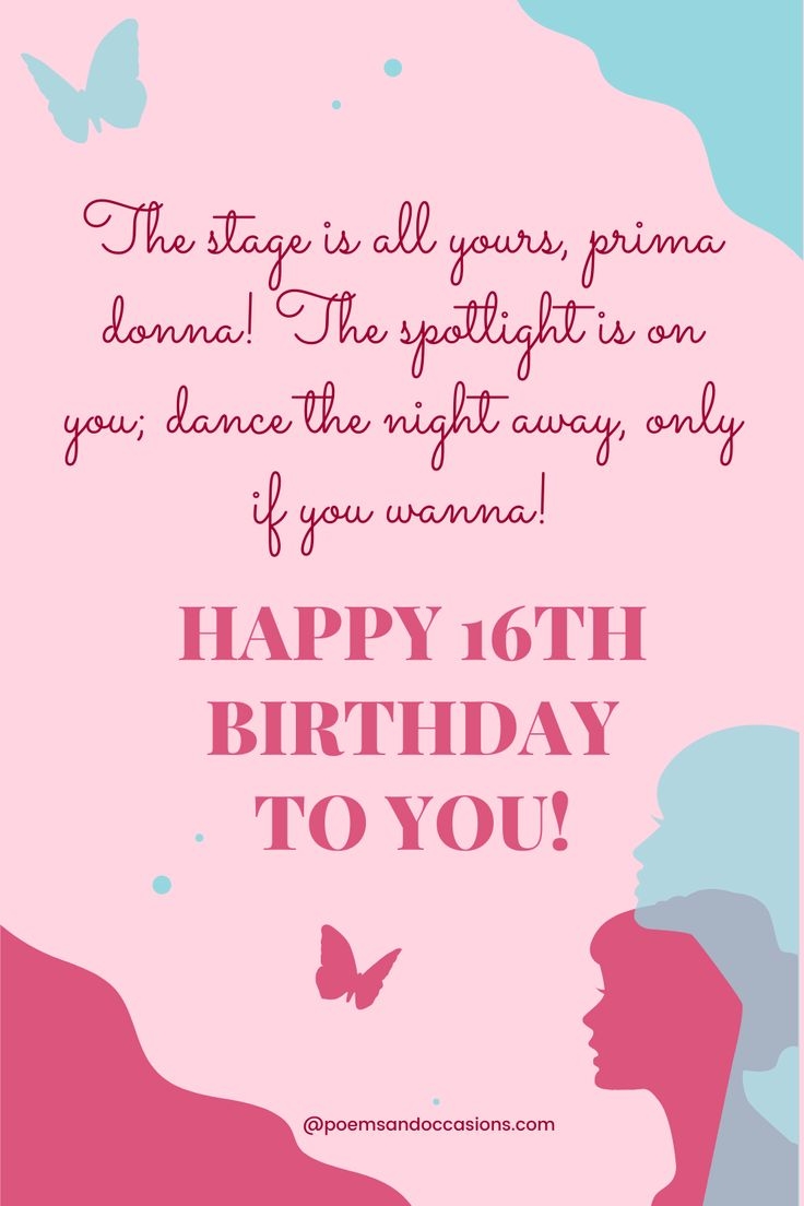 Happy Sweet 16 Niece