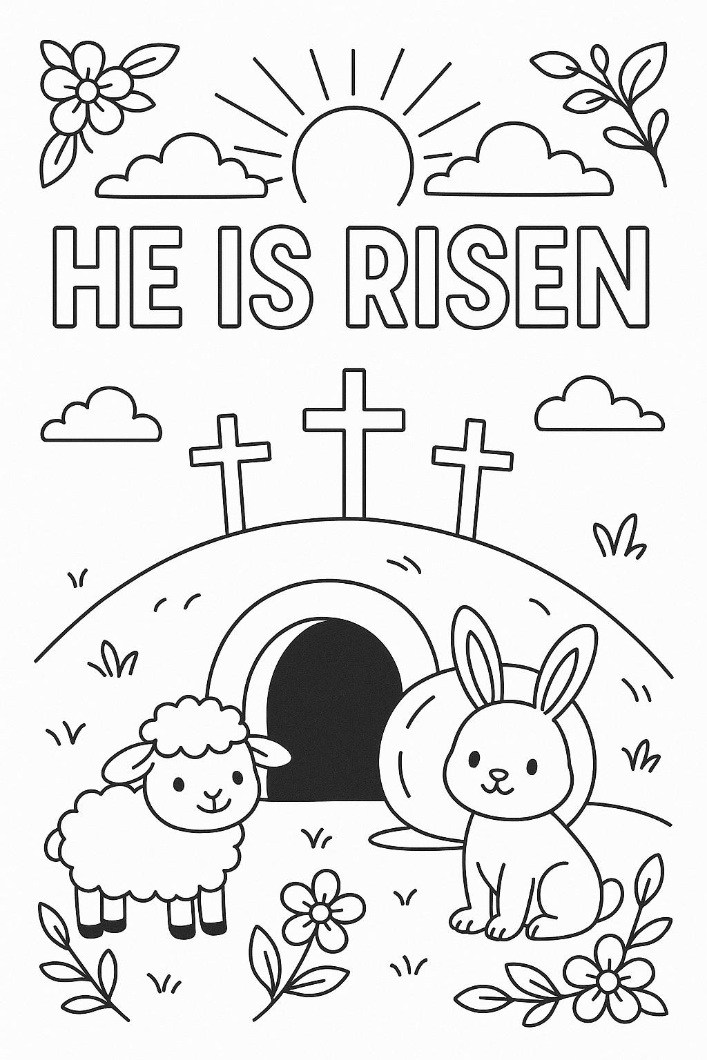 easter coloring pictures of jesus