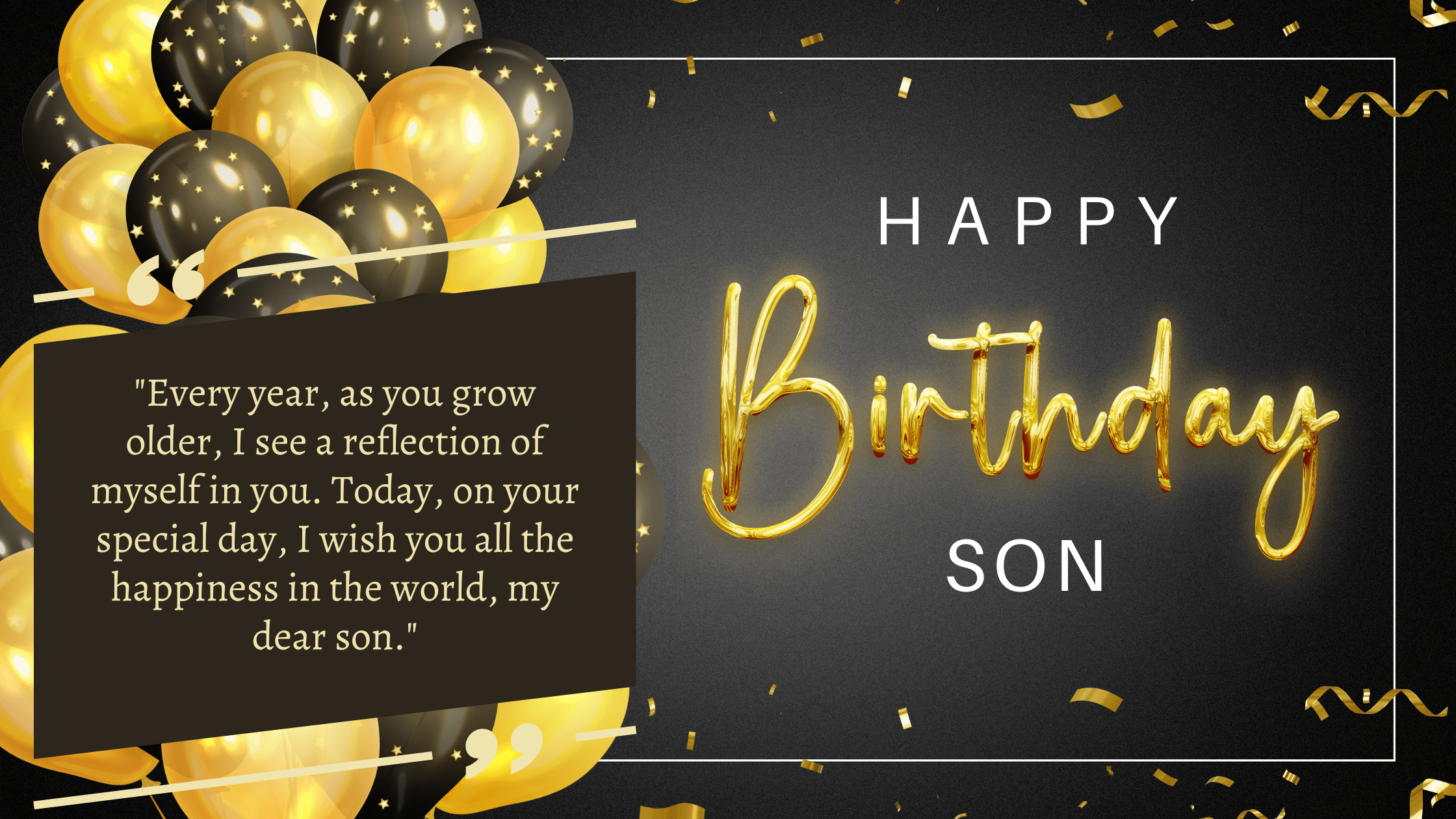 touching birthday wishes for little son