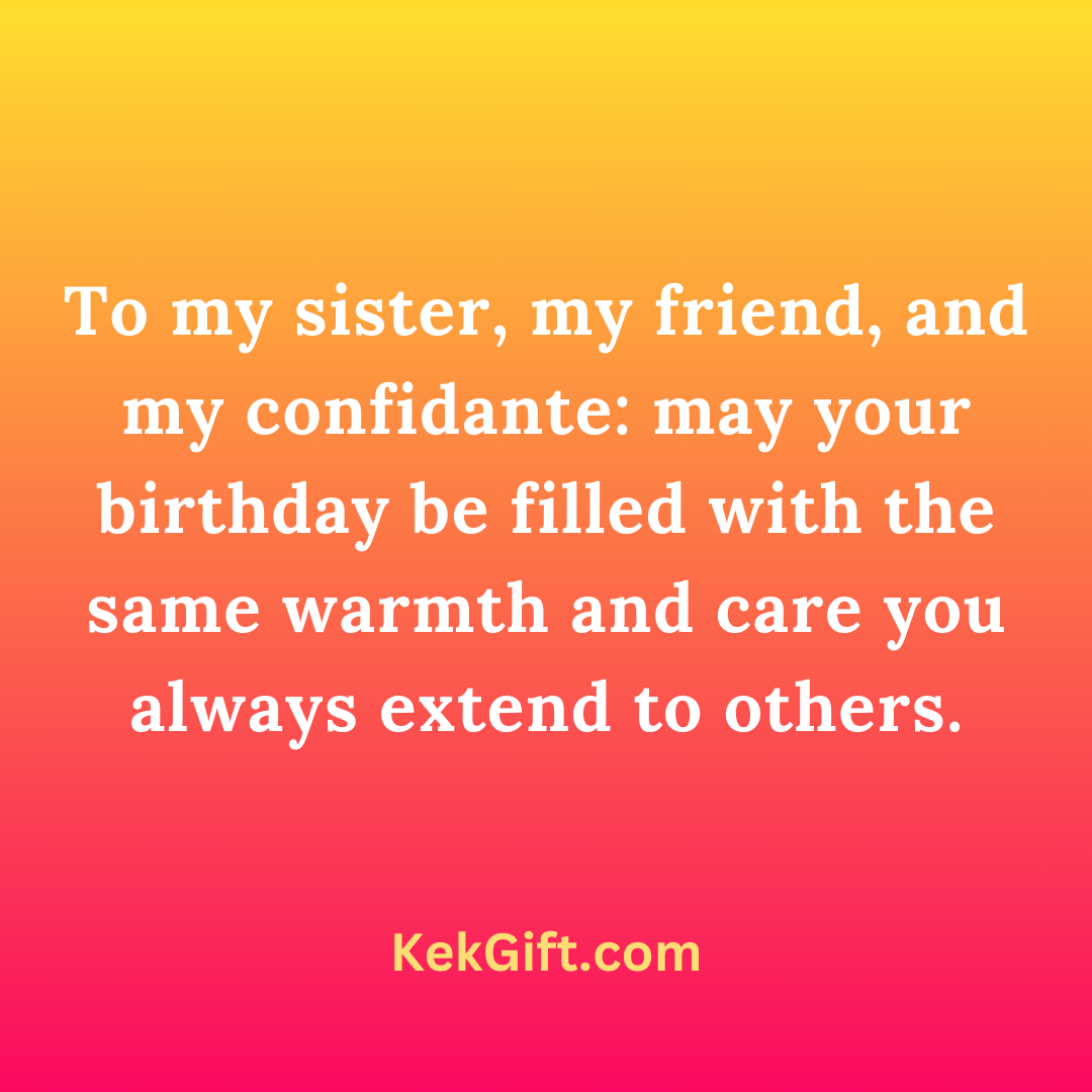 Heart Touching Birthday Wishes For Sister KekGift