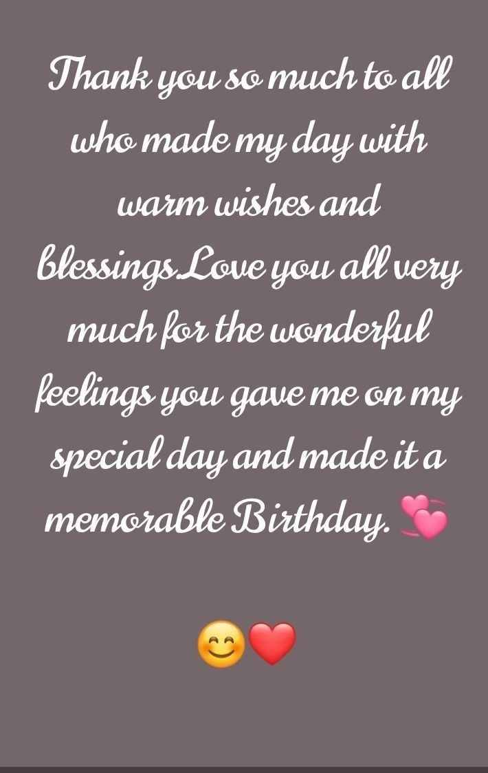 Heartfelt Thank You Birthday Quotes