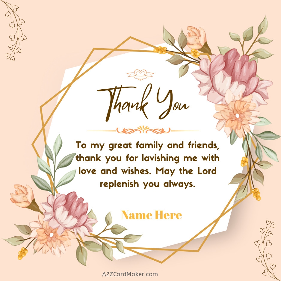Thank You To All For Birthday Wishes