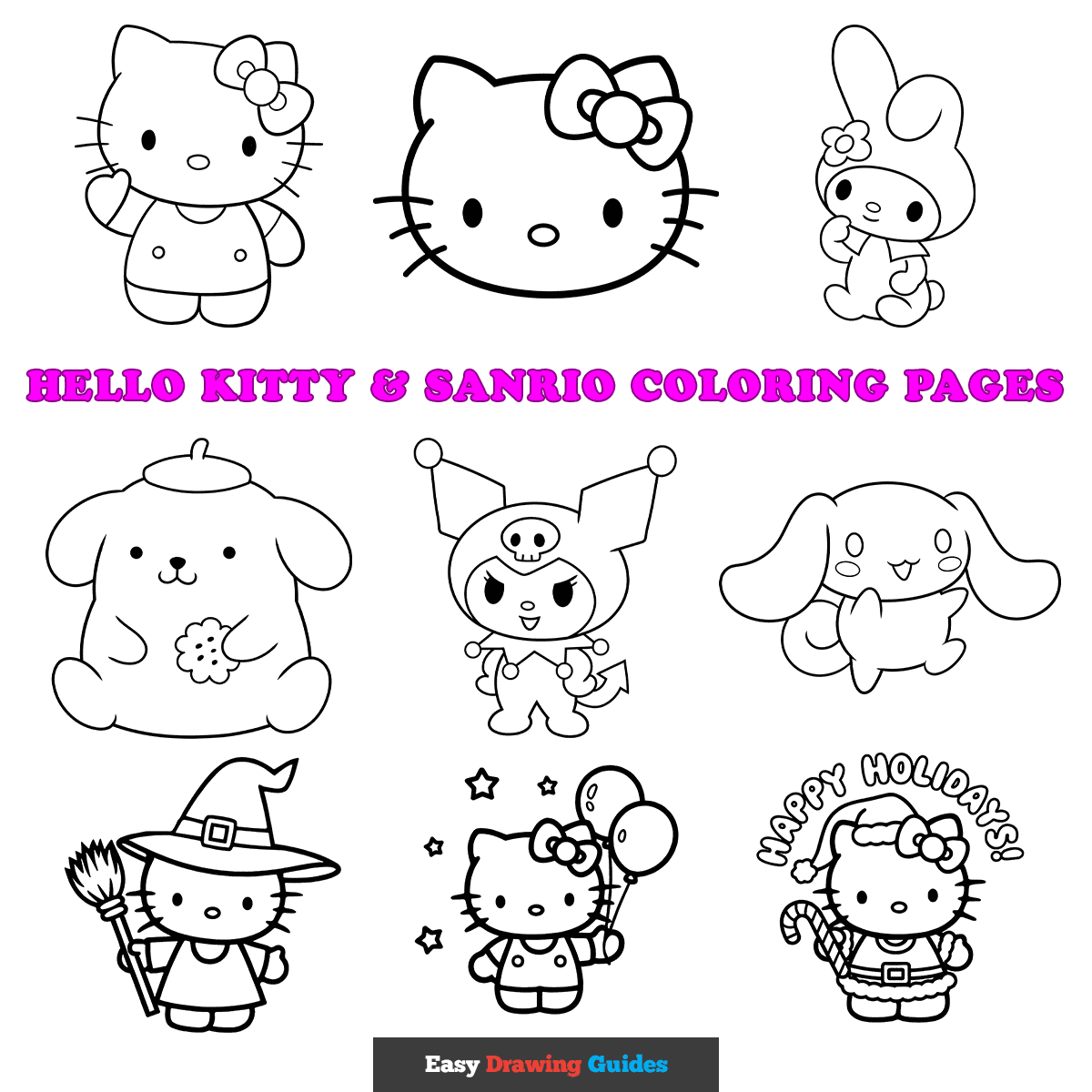 hello kitty friends coloring pages hello kitty friends coloring pages