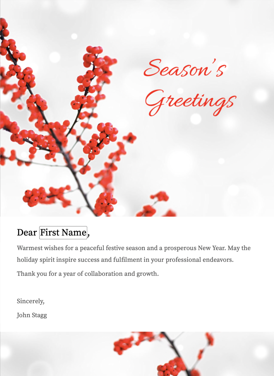 holiday wishes for employees