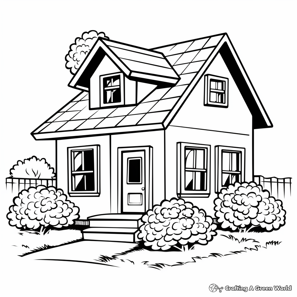 Colouring Pages For House