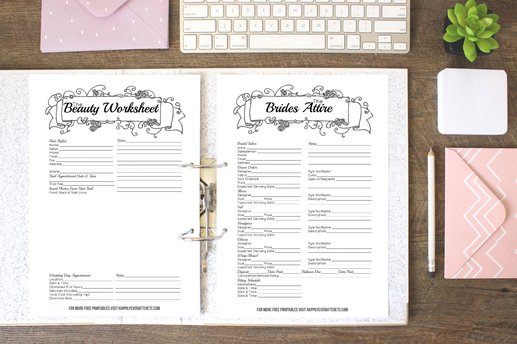 Free Wedding Planner Printables