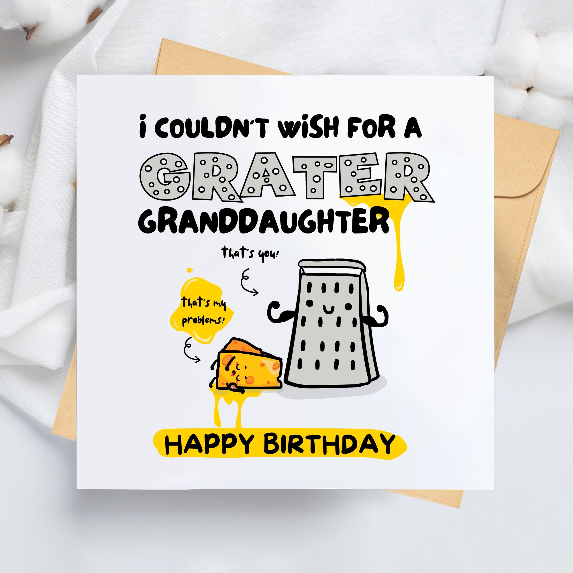 I Couldn t Wish For A Grater Granddaughter Funny Granddaughter Card Funny Granddaughter Birthday Card For Her Alternative Card Etsy
