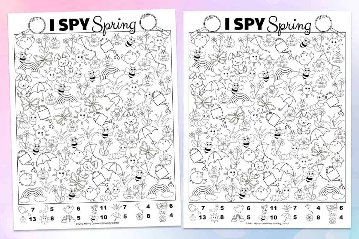 free printable spring worksheets