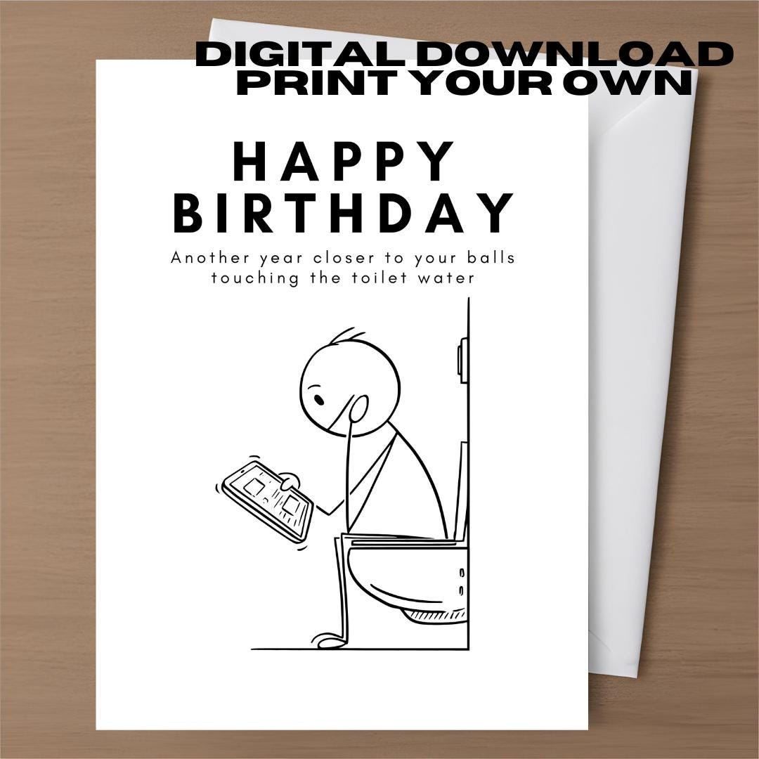 Inappropriate Birthday Cards Etsy