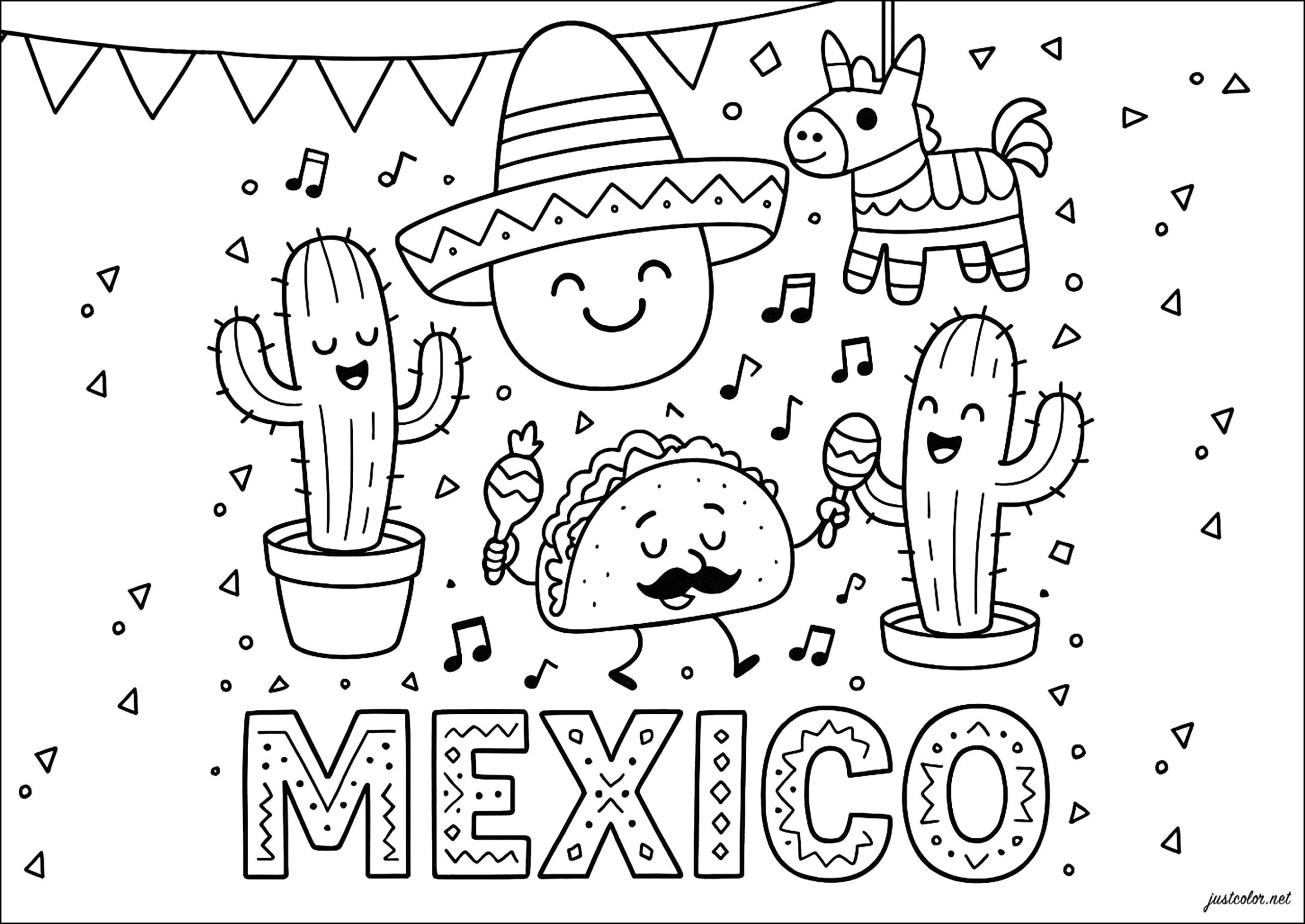 cinco de mayo coloring page
