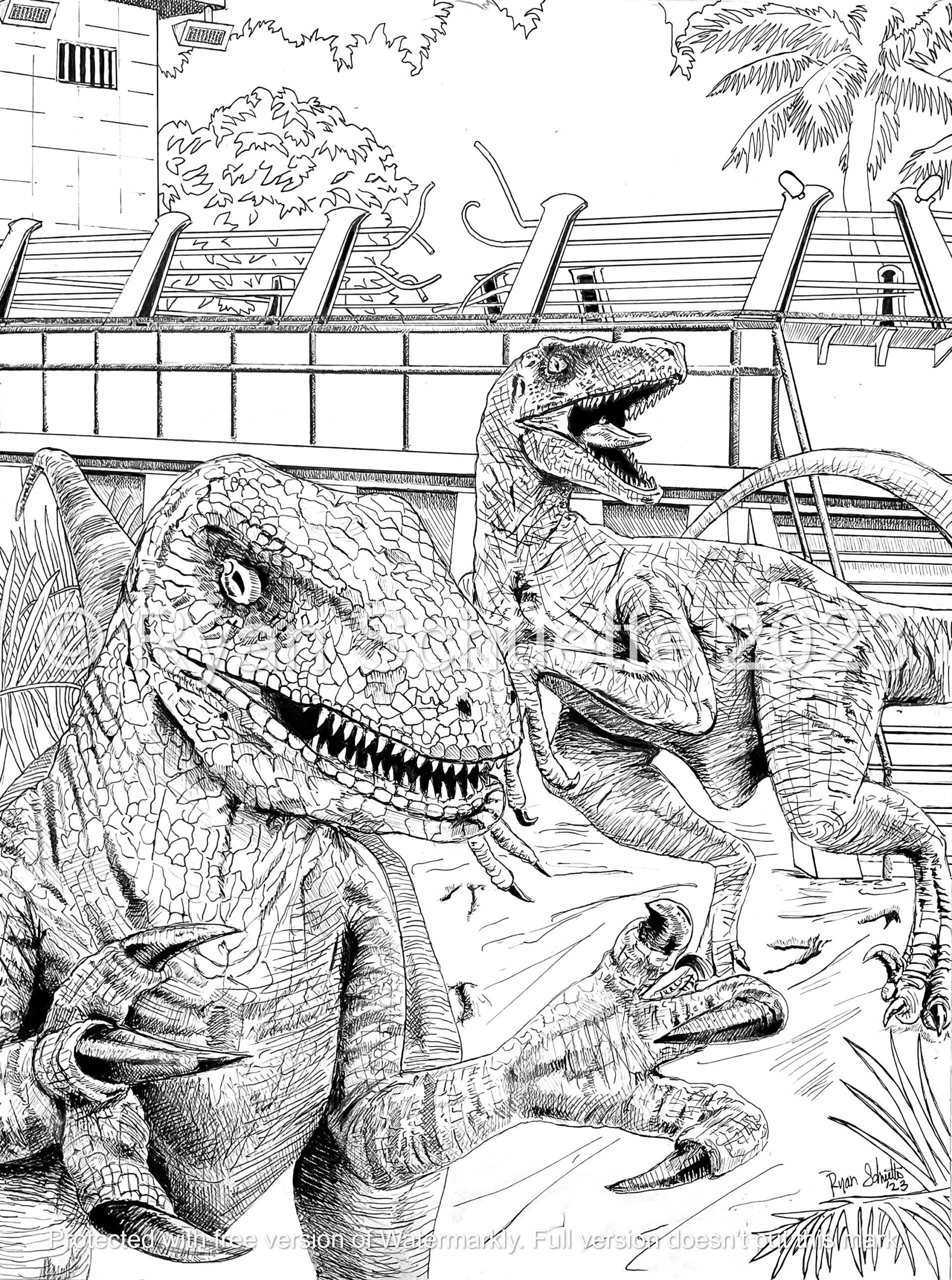 Jurassic Park Color Pages