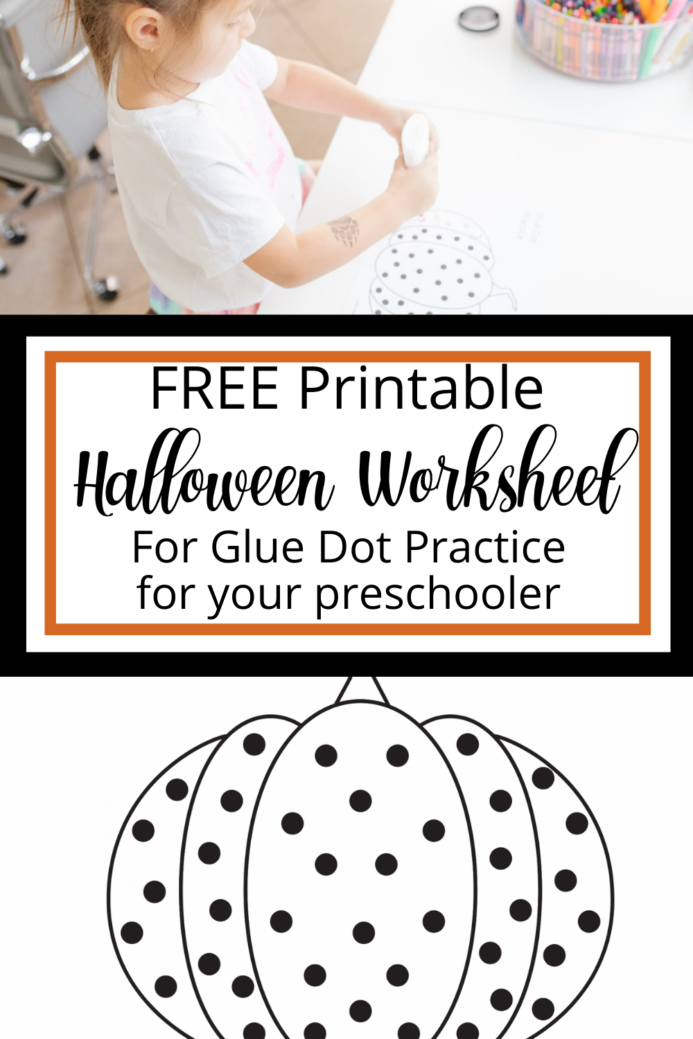 Just A Dot Not A Lot Fun Glue Practice Worksheets FluffyTots Worksheets Library