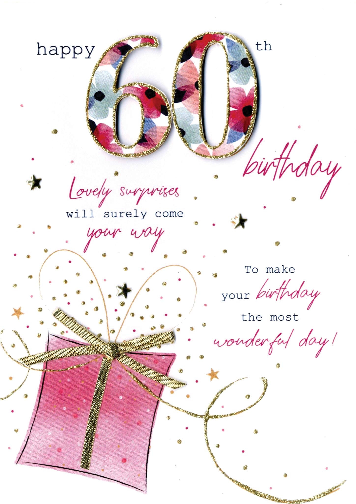Just To Say Female Happy 60th Birthday Greeting Card Second Nature Cards JT174 Greeting Cards Amazon au