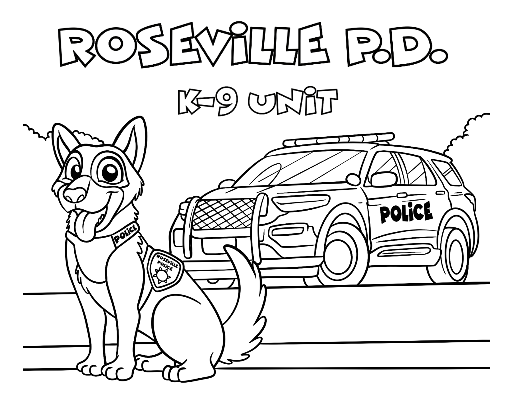 coloring pages for police