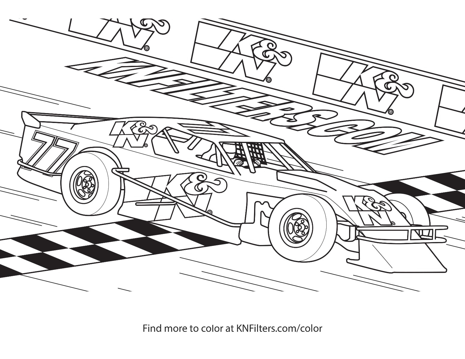 racing car coloring sheets