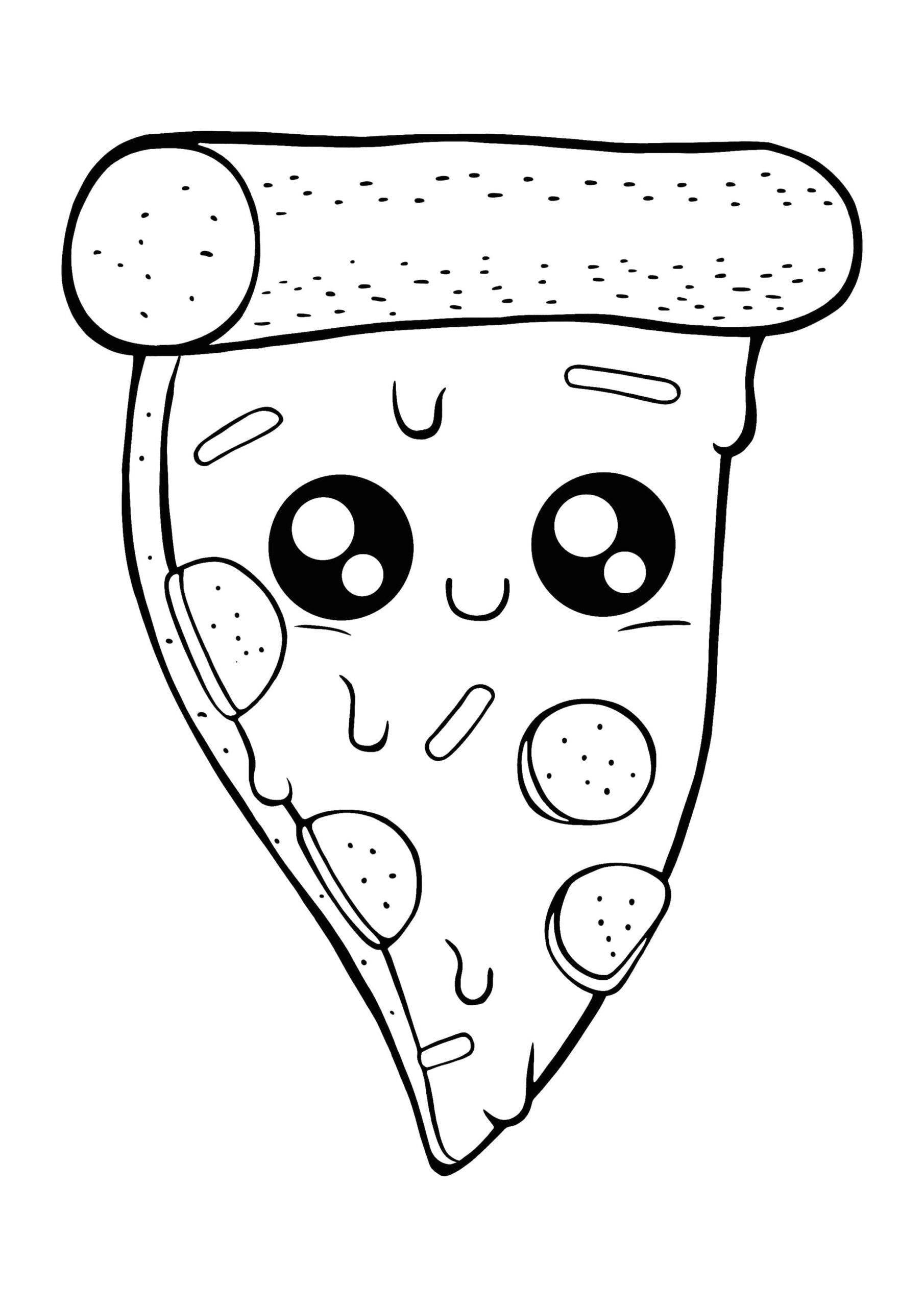 Coloring Pages Of A Pizza