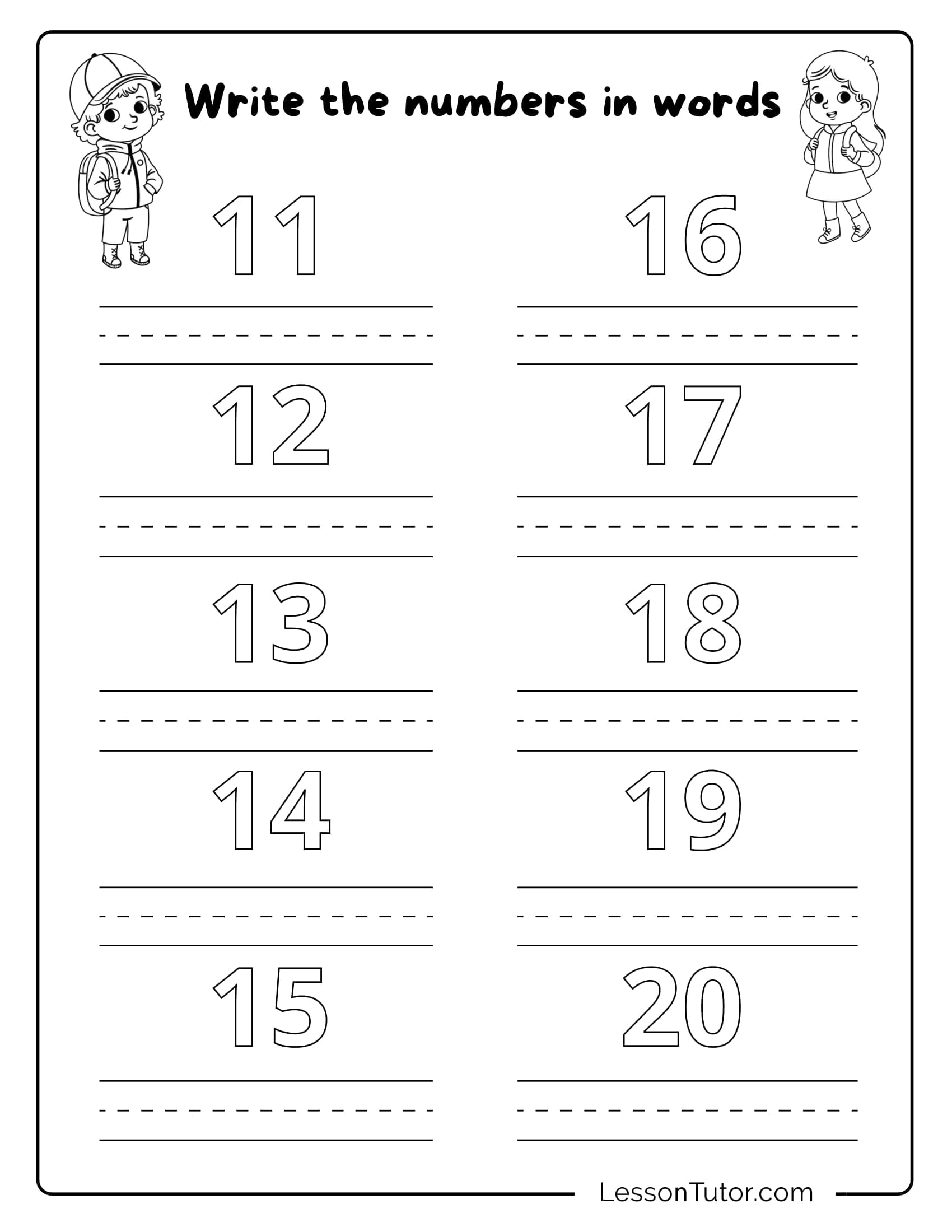 number 21 worksheet for preschool