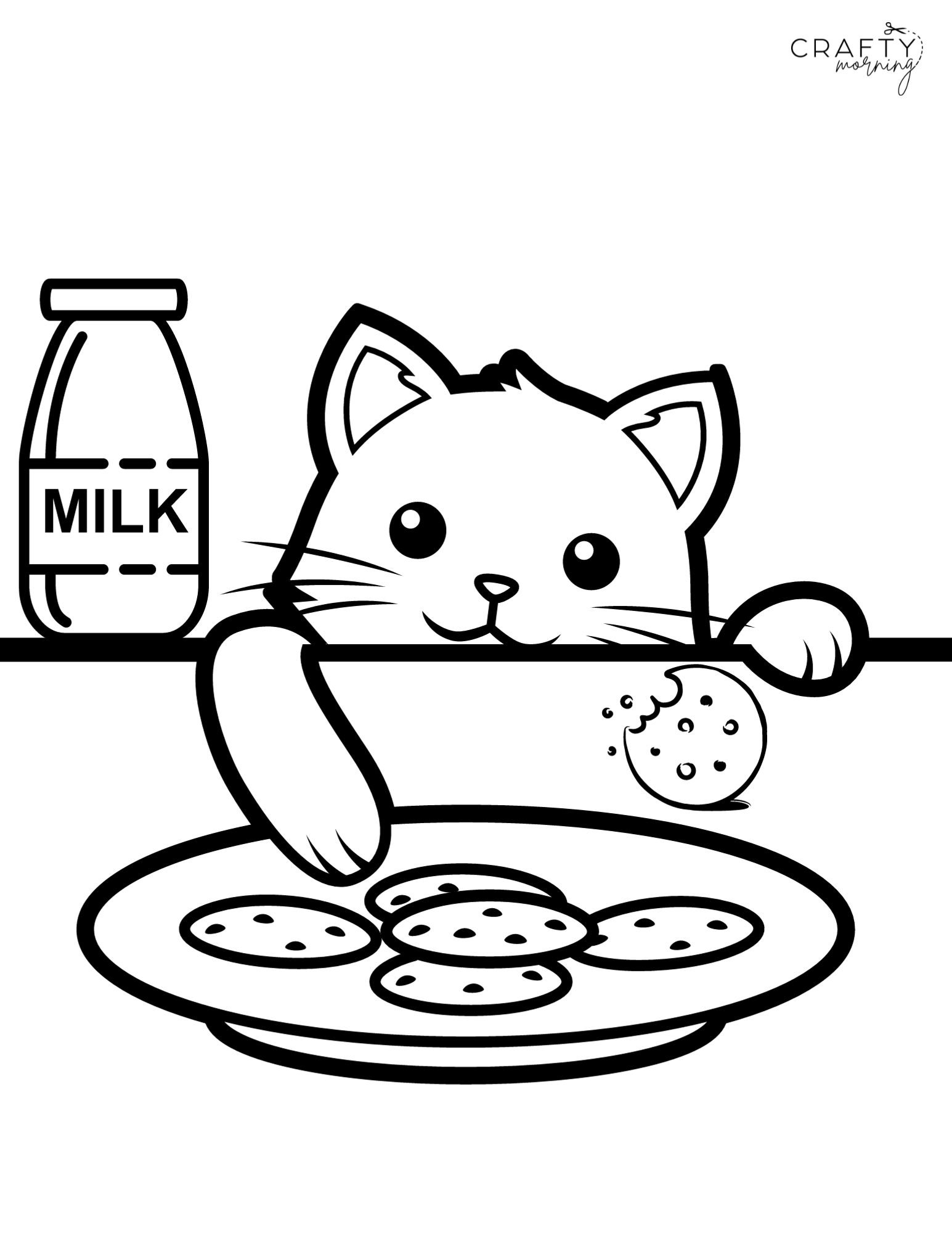 Kitten Coloring Pages To Print Crafty Morning