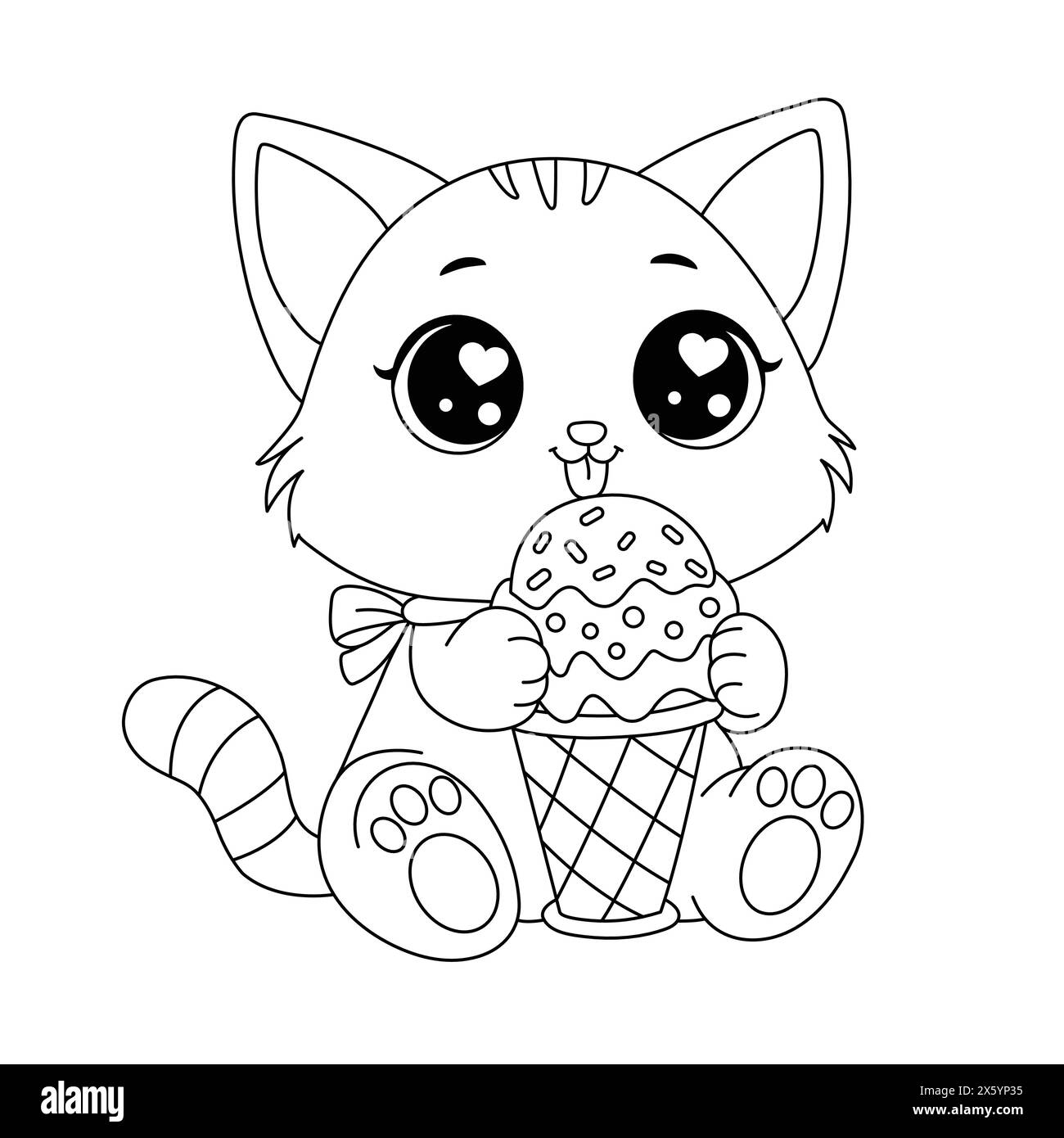 kitty cat coloring sheet