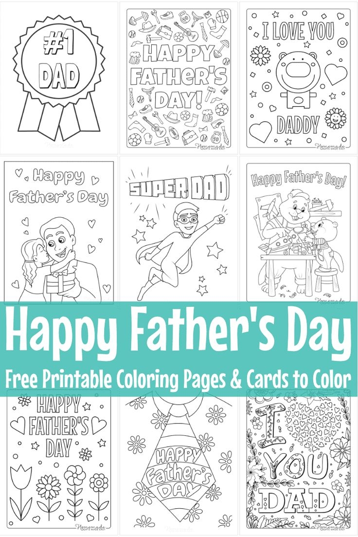 father's day coloring page father's day coloring page