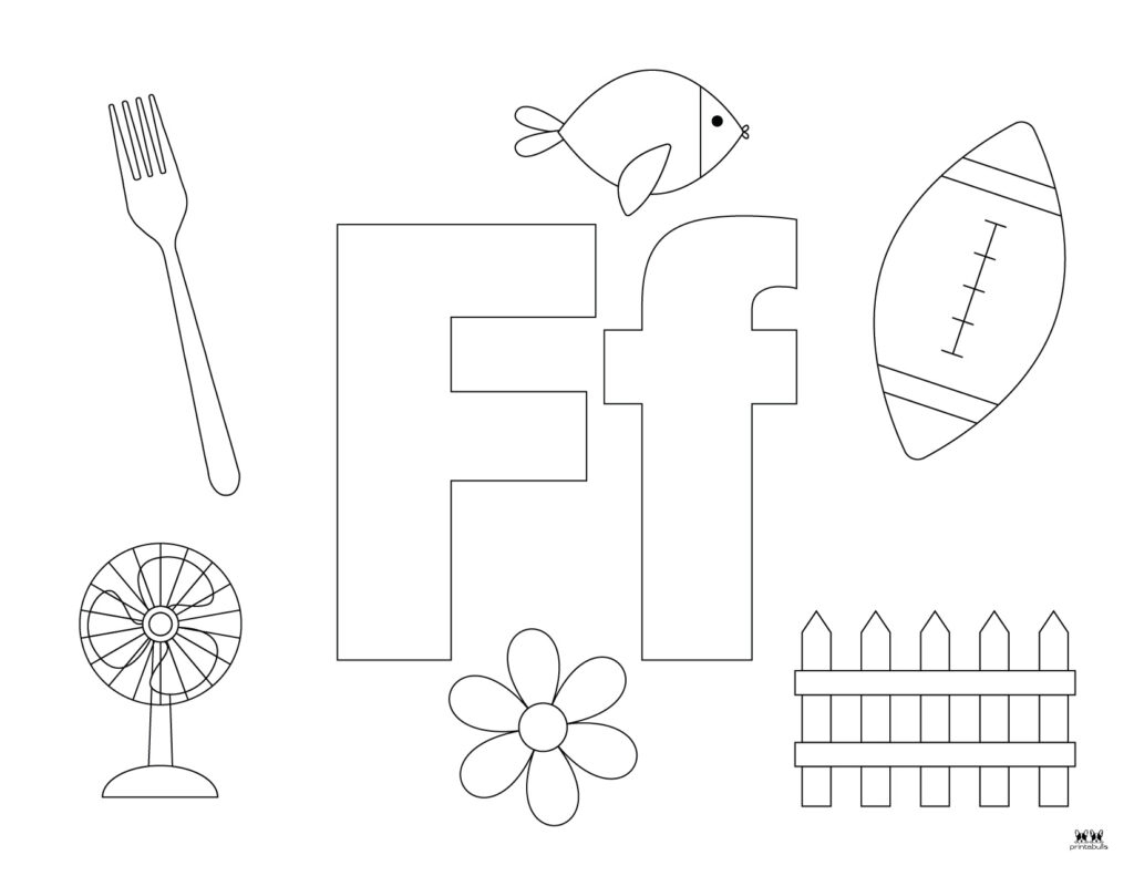 letter f coloring page letter f coloring page