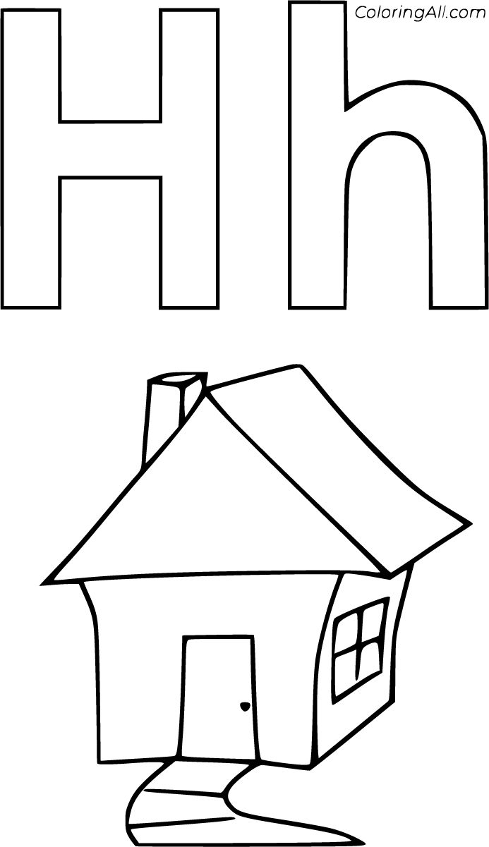 Letter H Coloring Pages Letter H Coloring Pages