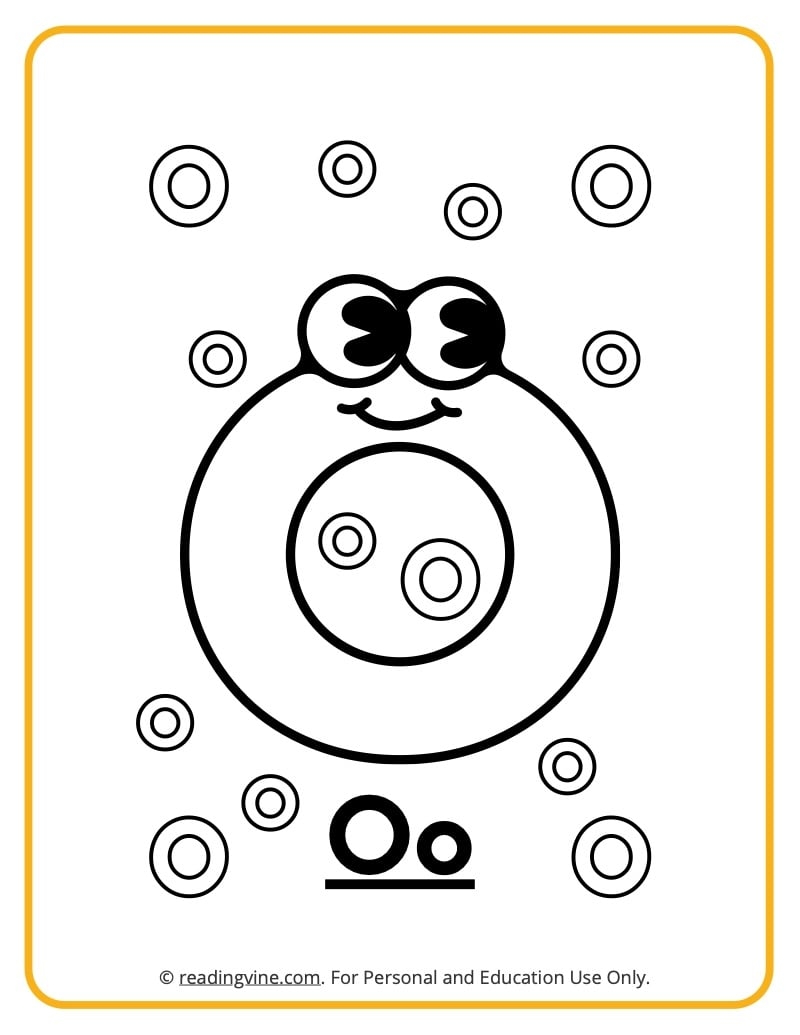 Letter O Coloring Pages