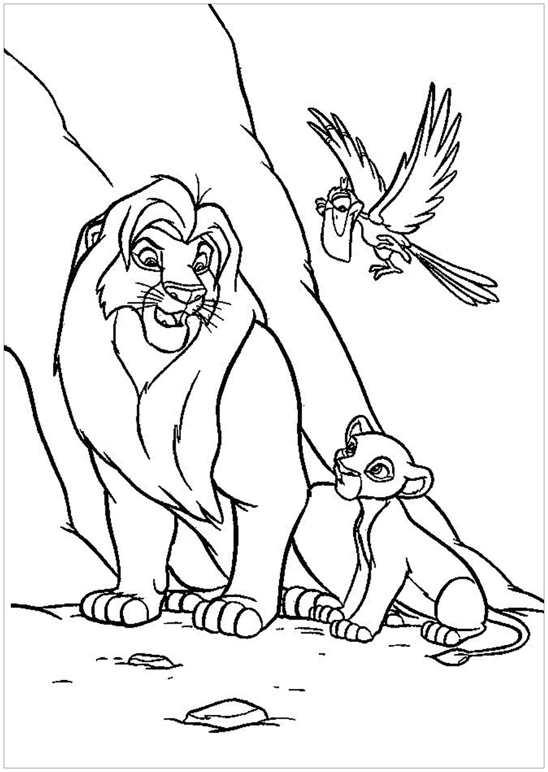 Lion King Coloring Page With Mufasa Simba And Zazu The Lion King Coloring Pages Lion King Coloring Page With Mufasa Simba And Zazu The Lion King Coloring Pages