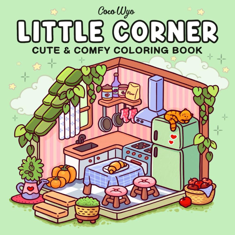 Little Corner Coloring Book For Adults And Teens Super Cute Designs Of Cozy H EBay Little Corner Coloring Book For Adults And Teens Super Cute Designs Of Cozy H EBay