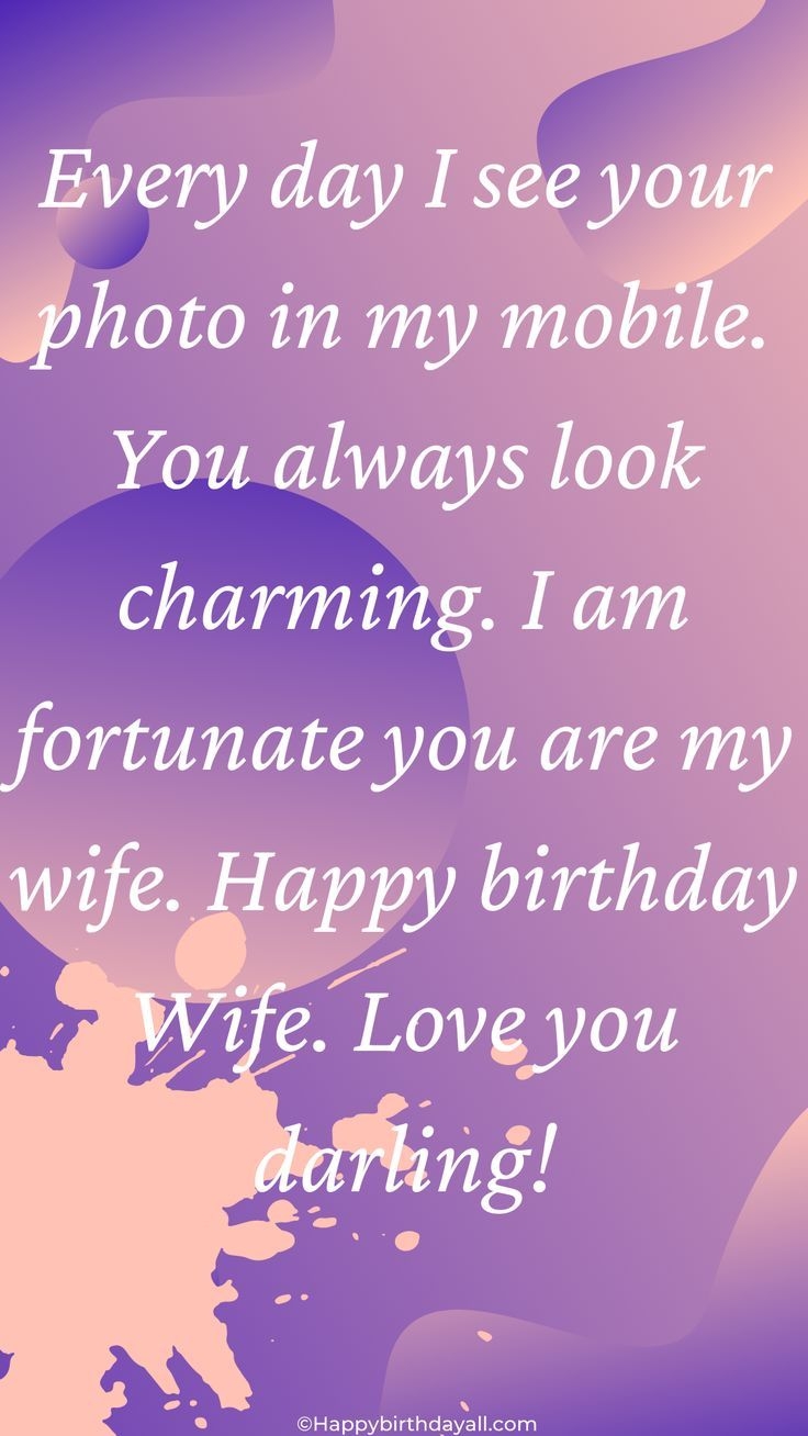 Long Distance Birthday Wishes For Wife