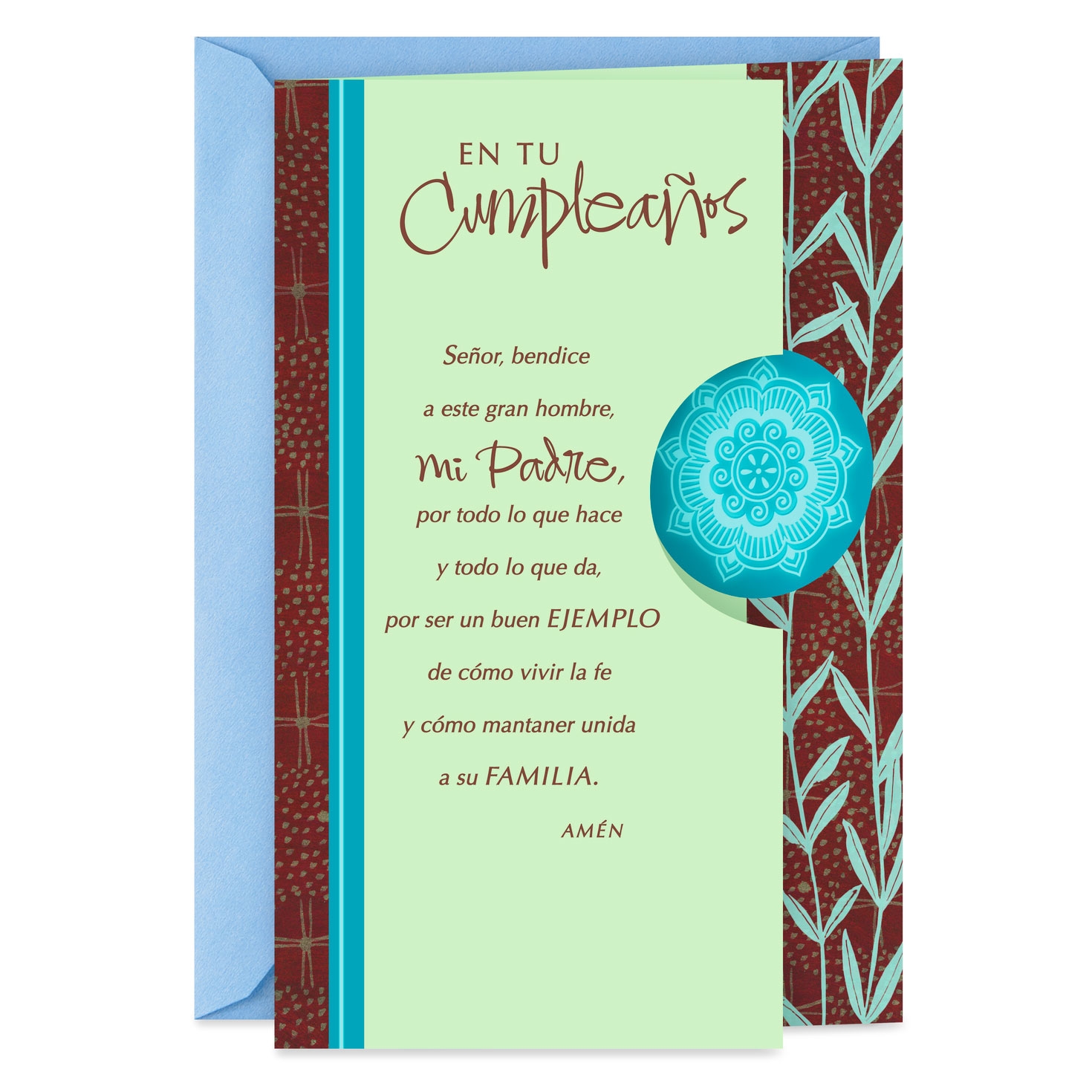 Lord Bless You Spanish Language Birthday Card For Dad Greeting Cards Hallmark