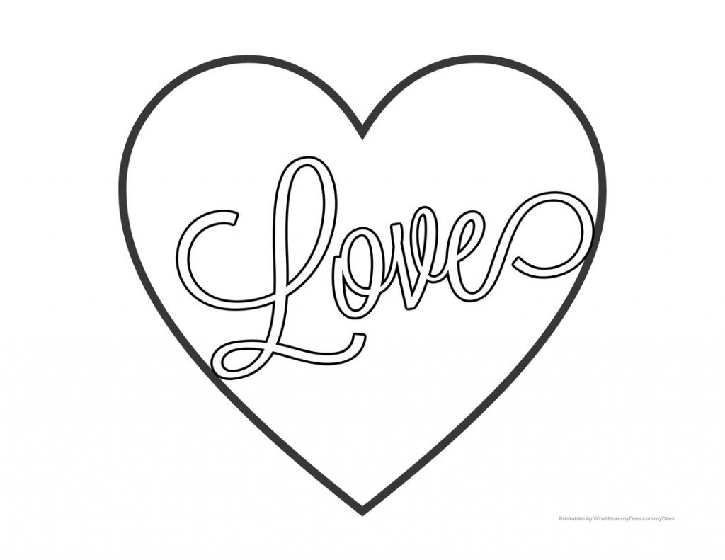 Love Heart Coloring Pages Free Printables What Mommy Does Love Heart Coloring Pages Free Printables What Mommy Does