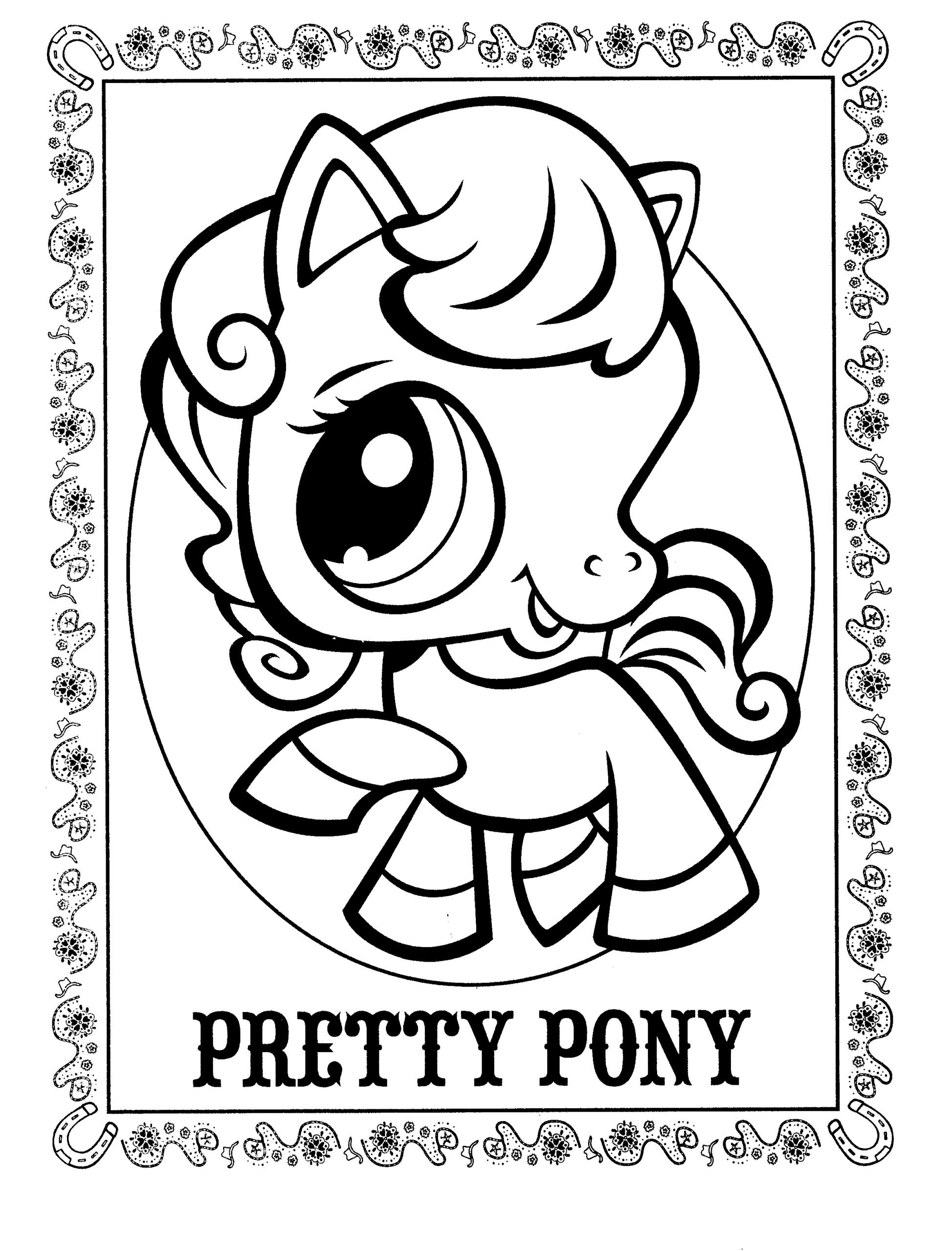 LPS Horse Coloring Pages Littlest Brainrot LPS Horse Coloring Pages Littlest Brainrot