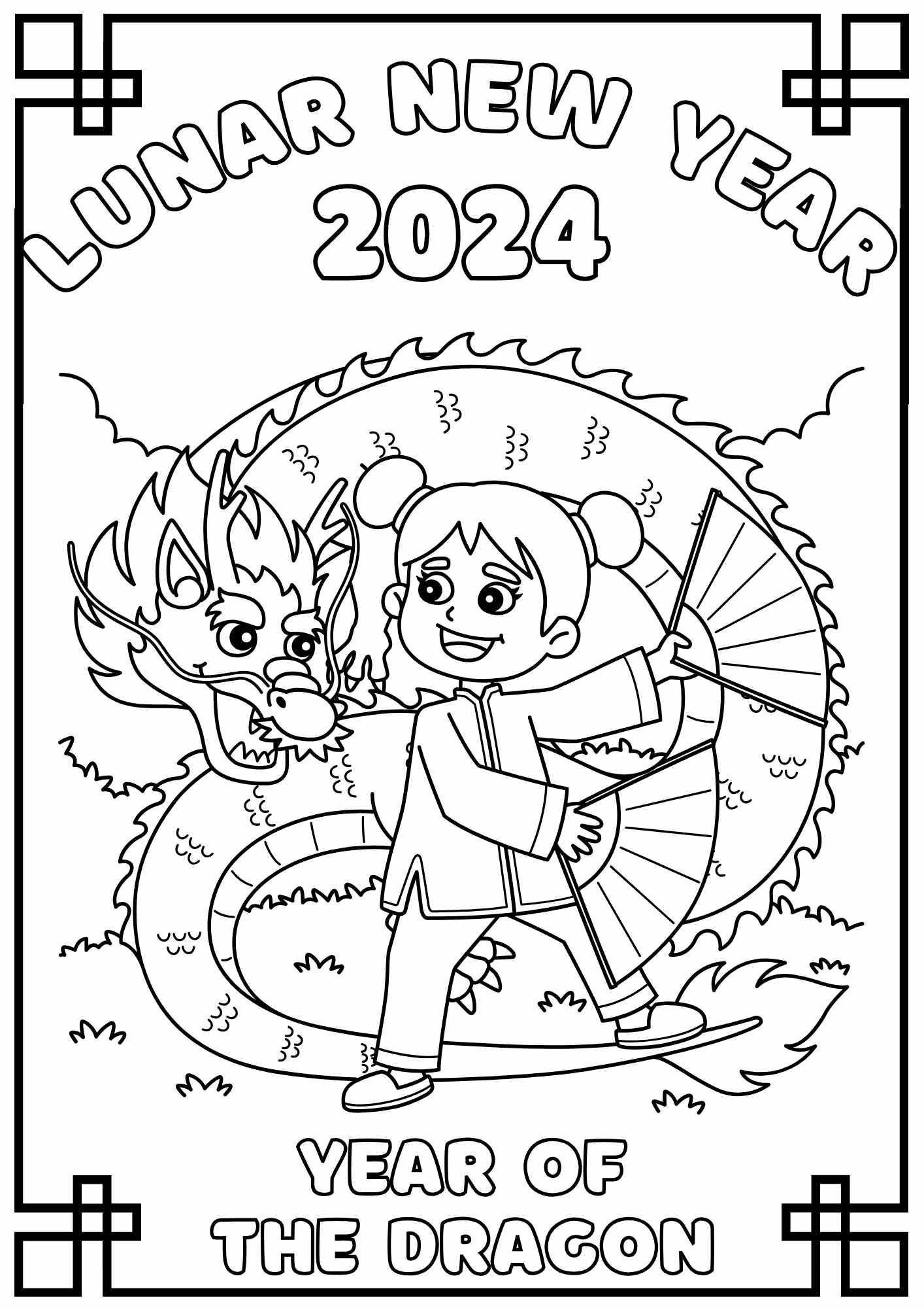 lunar new year coloring pages
