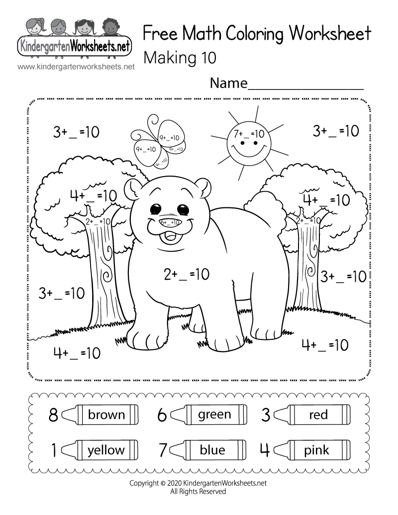 Coloring Worksheets For Kindergarten