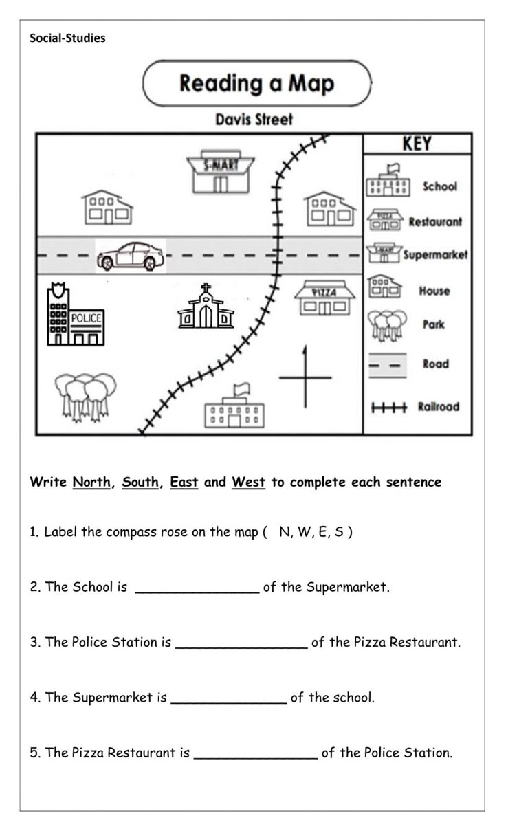 Printable Map Skills Worksheets Pdf