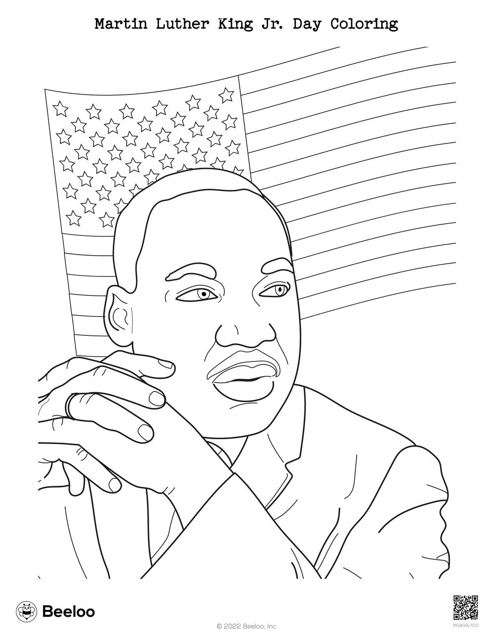 Martin Luther King Coloring Pages