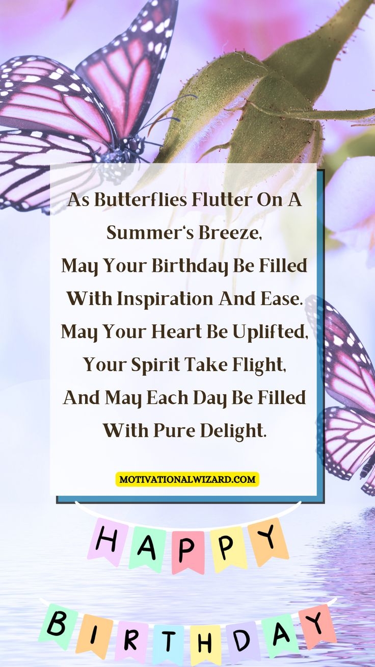 happy birthday butterfly wishes