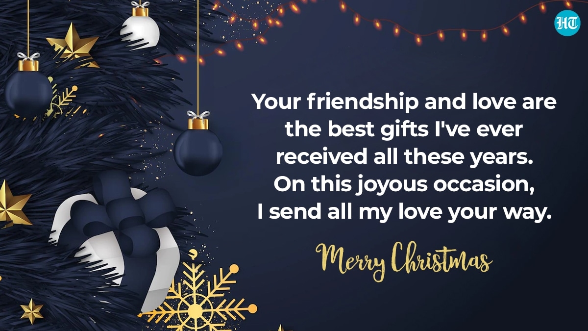 merry christmas wishes to a friend