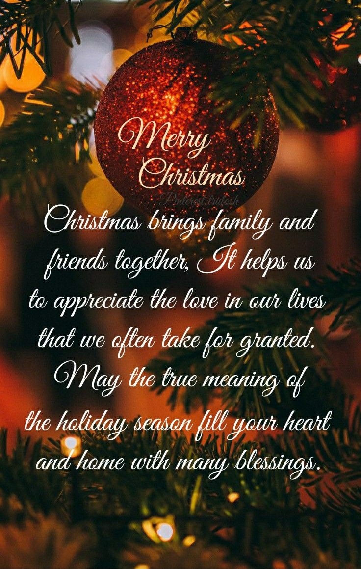 Merry Christmas And Friends Together