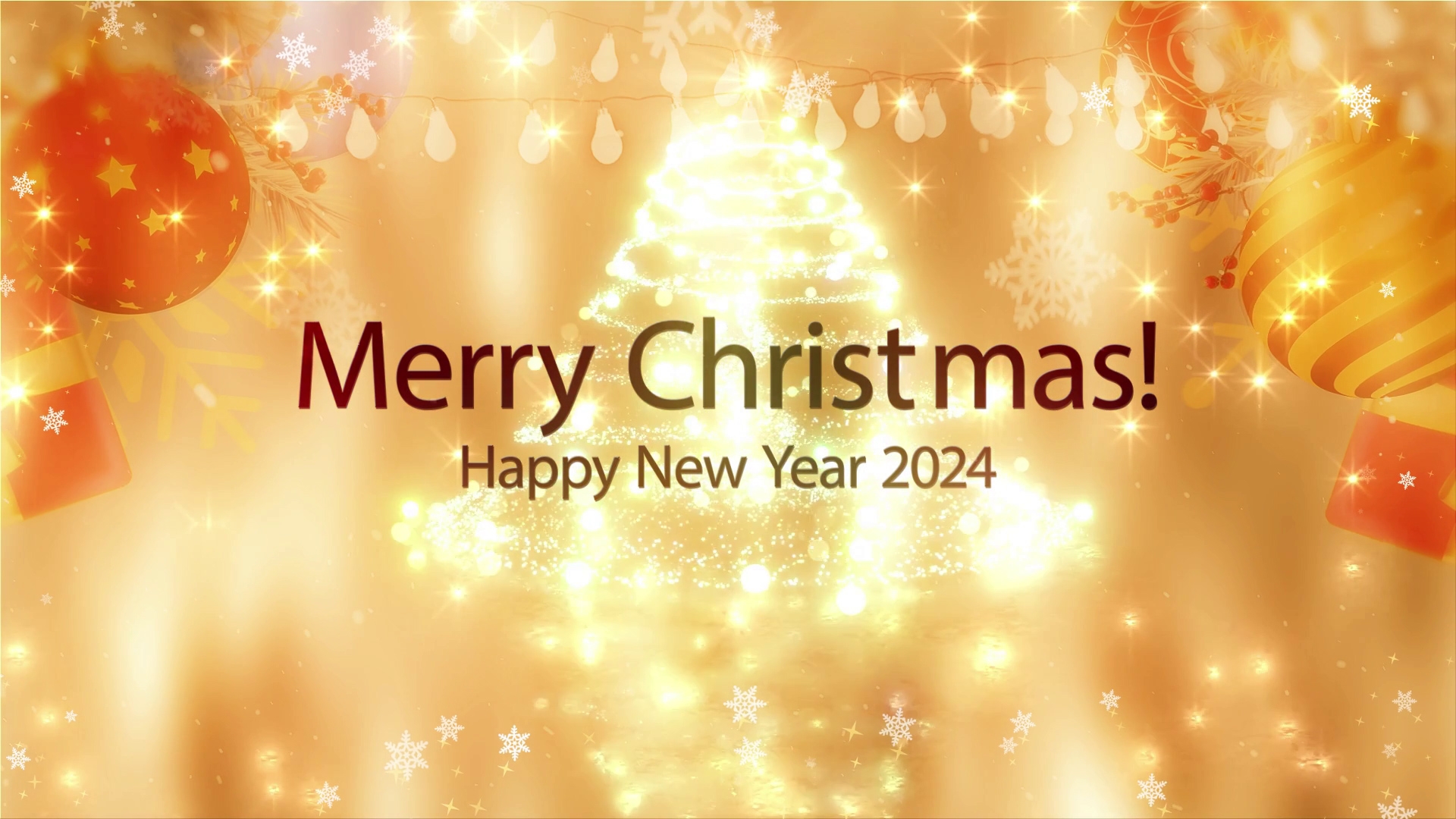 Merry Christmas And Happy New Year 2024 Video Greeting Message All Design Creative
