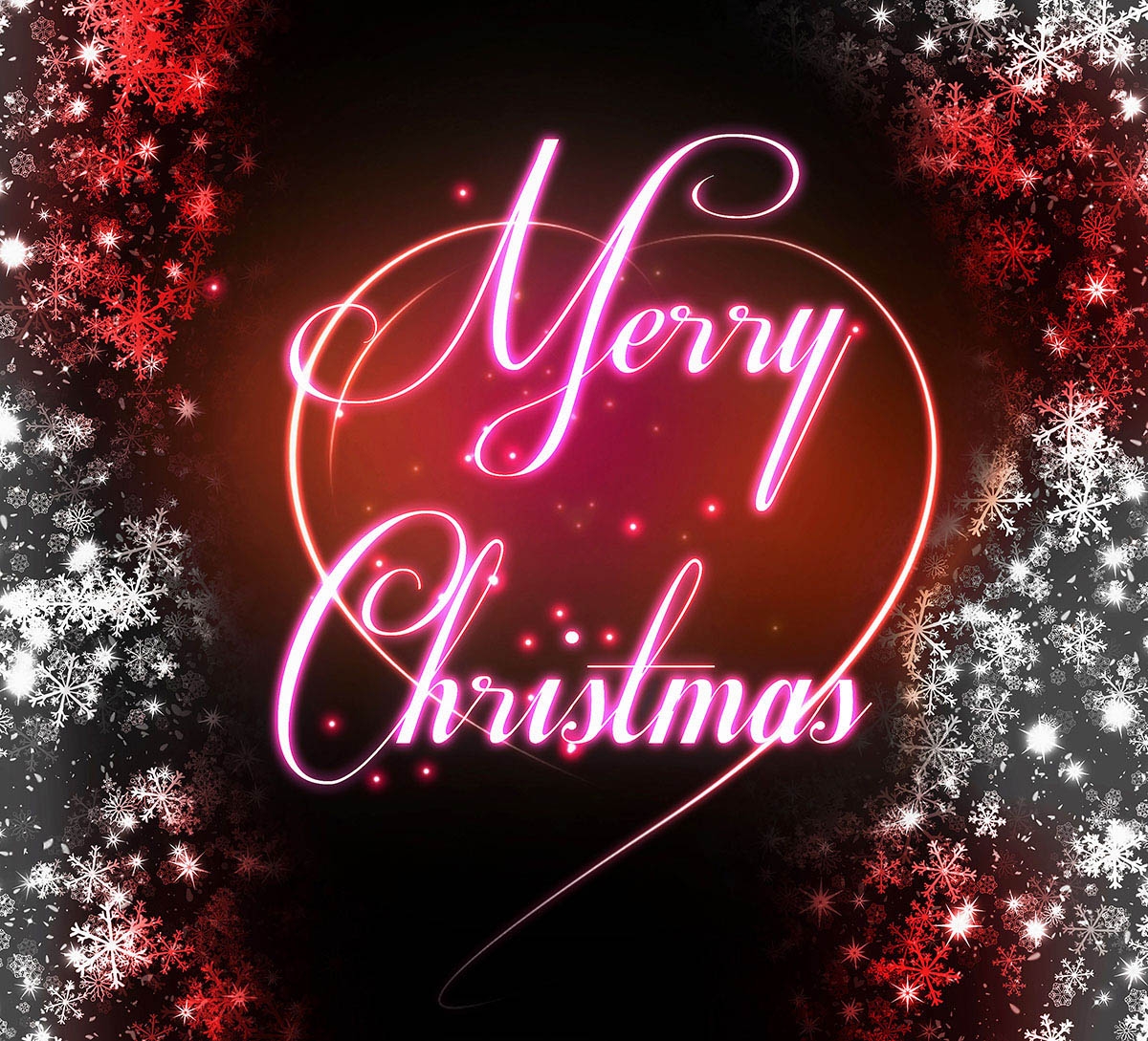 Merry Christmas Wishes Text In Red Picture speak Imagery