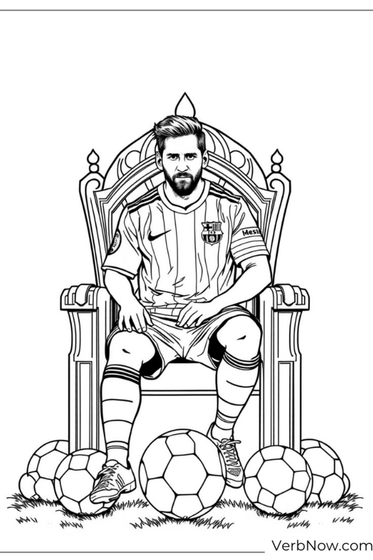 Messi In Action Free PDF Printable Soccer Coloring Pages Messi In Action Free PDF Printable Soccer Coloring Pages