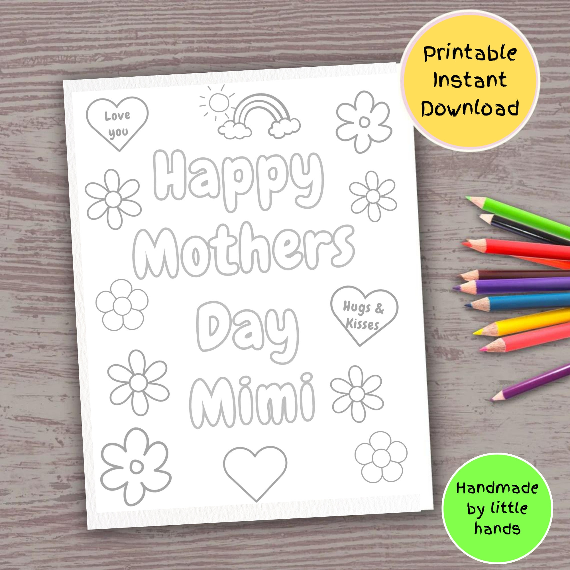 happy mothers day coloring pages