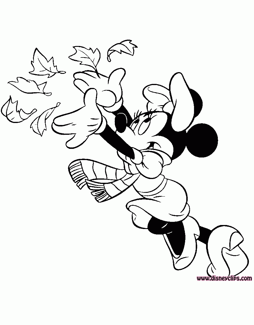 disney fall coloring pages