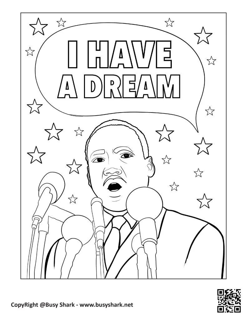 Mlk Coloring Sheets Worksheets Library