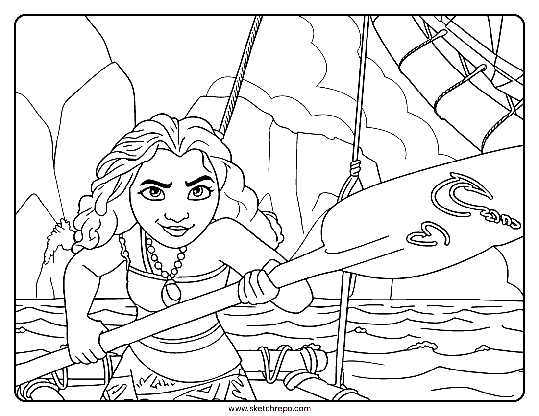 printable moana coloring pages
