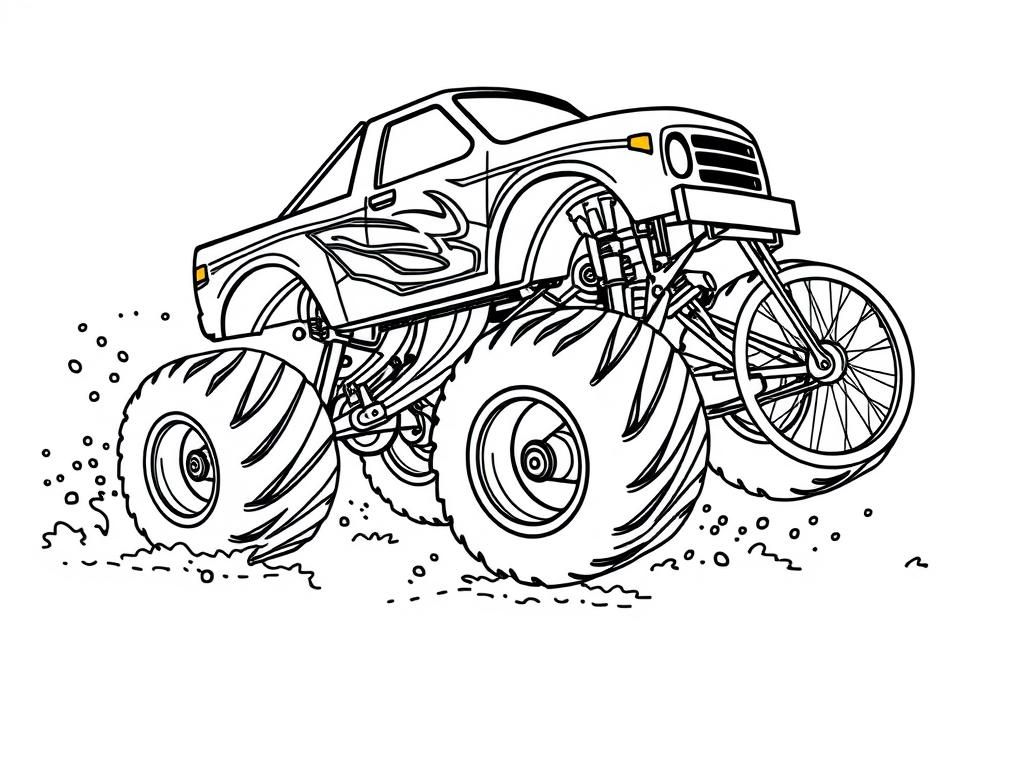 monster trucks coloring pages