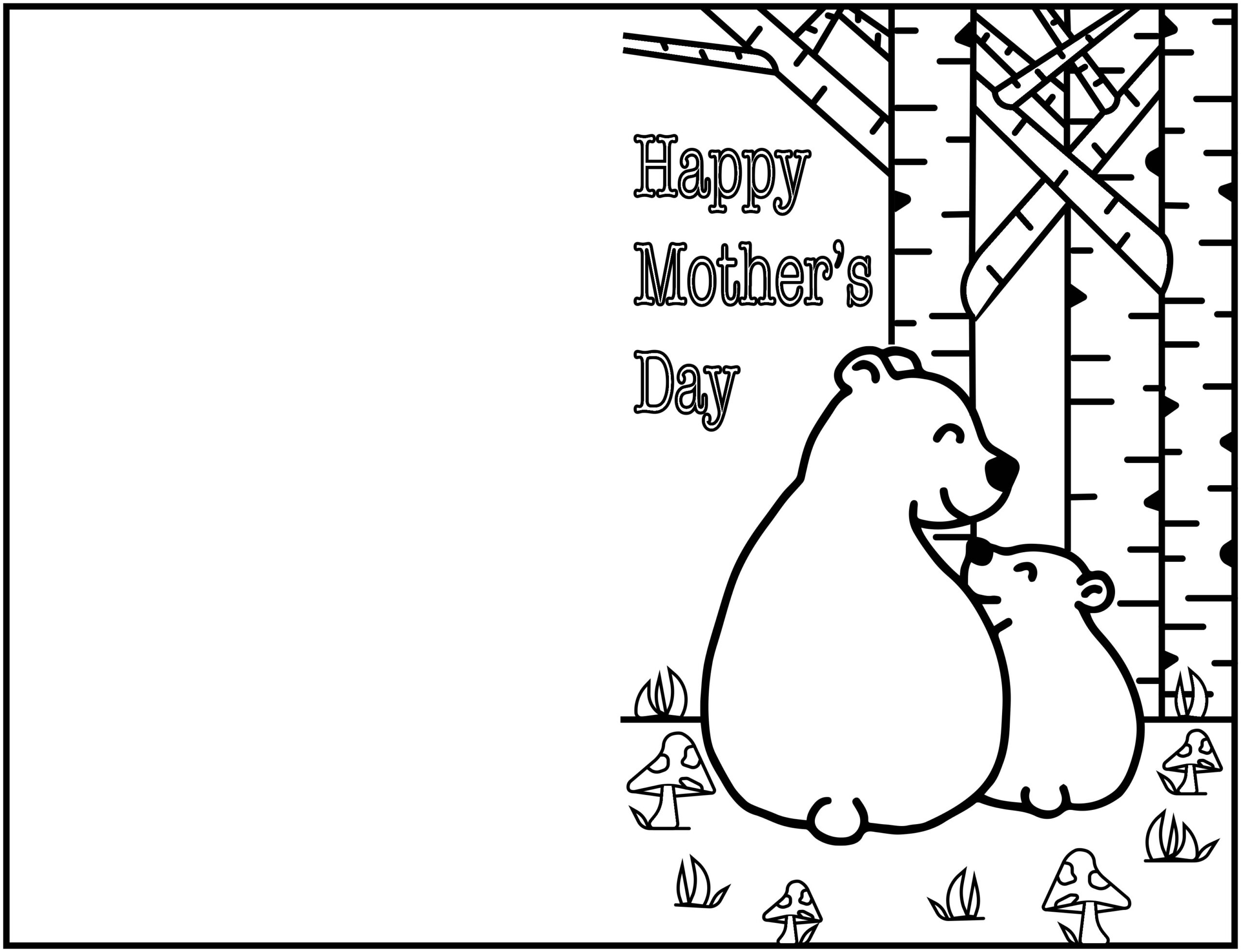 happy mothers day coloring