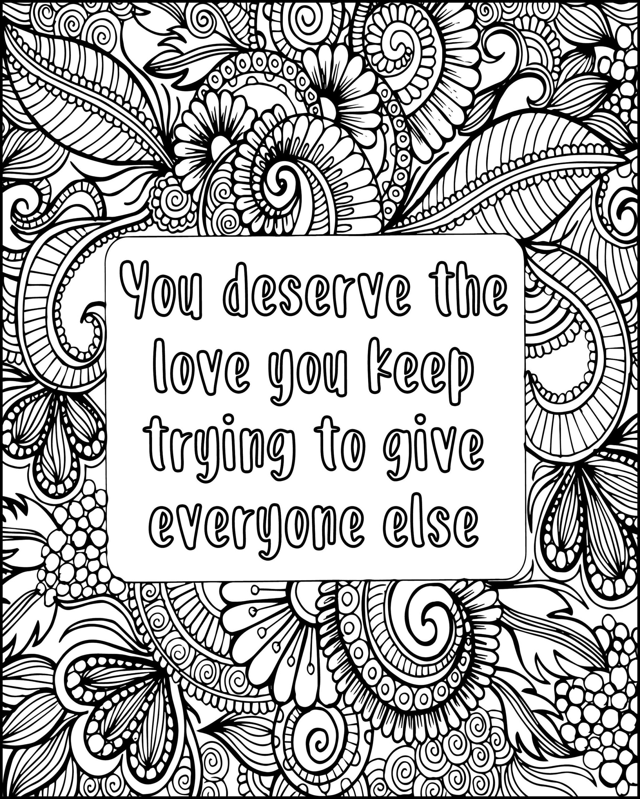 Coloring Pages For Adults With Quotes